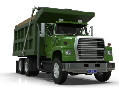 L9000 Tandem Dump Truck 3D model