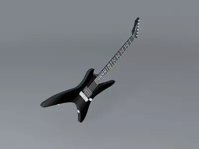 B C Rich Stealth Chuck Schuldiner Tribute model guitar Free 3D model