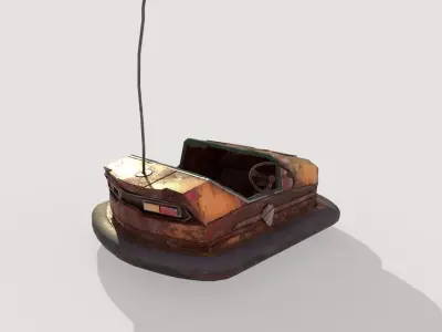 Abandoned Pripyat Bumper Car-Dodgem Car Model 2 3D model