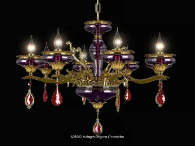 695 Melagro Osgona Collection of Vintage Lamps 3D Model Pack