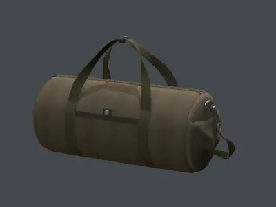 Soldier Sport Bag Low-poly 3D model