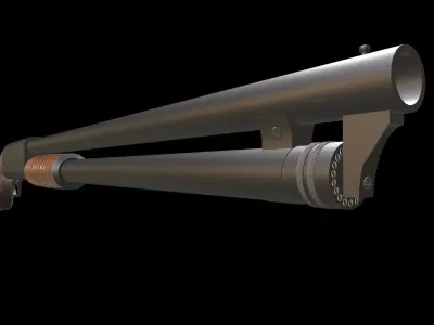 New Ithaca 37 Home Defense  Shotgun Low-poly 3D model