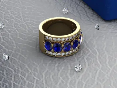 Wedding ring ready to print 3D print model