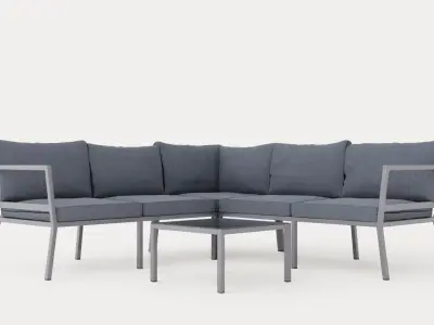 Gothenburg sofa set Low-poly 3D model