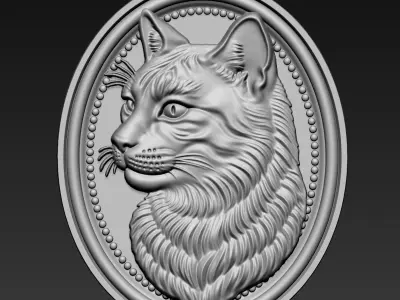 Cat Head A81 3D print model