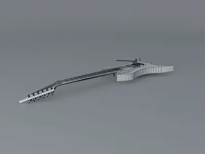 Jackson razor guitar Free 3D model