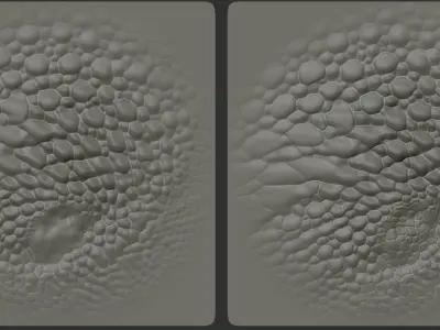 18 Reptile Dragon lizard crocodile Skin Scale Alphas V2 3D model