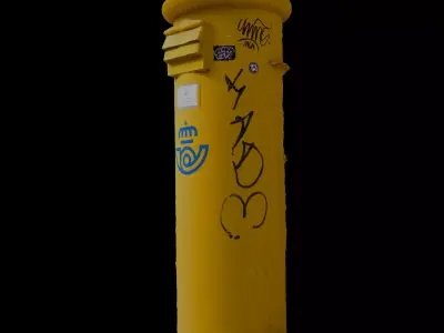 Spanish Post Mailbox 3D Scan Free 3D model