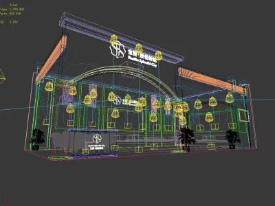 Exhibition - Area - 13X6-3DMAX2009-02 3D model