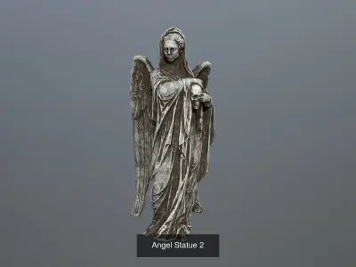 angel set statue of 3D Model Collection