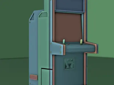 Game Machine sci-fi Low-poly 3D model