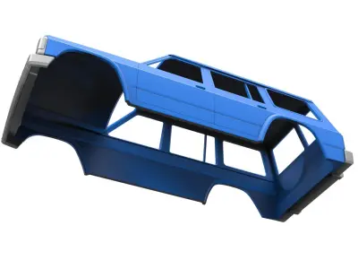 Shell of vintage SUV Version 2 Scale 1 to 25 3D print model