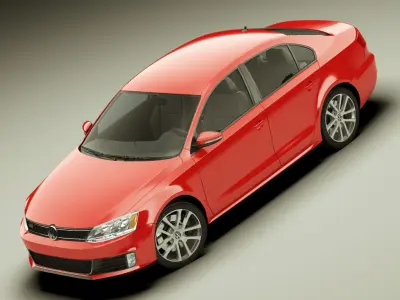 VW Jetta GLI 2012 3D model