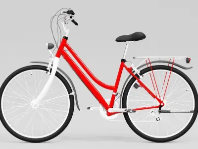 Bycicle bicycle Low-poly 3D model