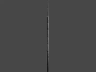 Streetlight street lamp Low-poly 3D model