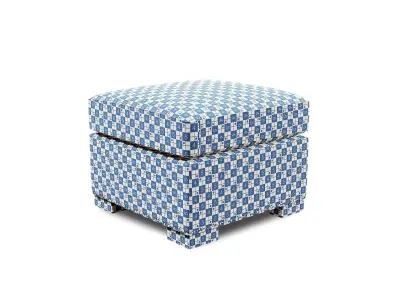 Collins Leather Ottoman 3D model