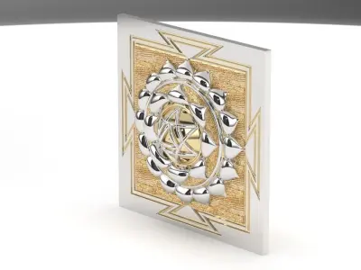 shree yantra 3D print model