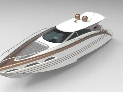 Luxury Yacht II 3D model
