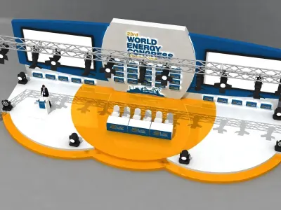 Congress Stage Decor 78 3D model