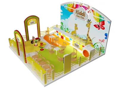 Booth Exhibition Stand a395a 3D model