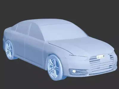 car Audi A6 Low-poly 3D model