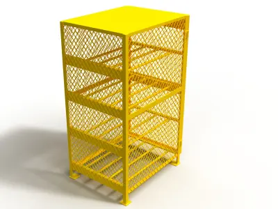 3D model of a box for a gas cylinder 3D model