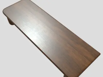 Wall Shelf 2 Low-poly 3D model