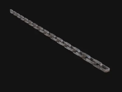 Chain 3D Model light bulb Low-poly 3D model