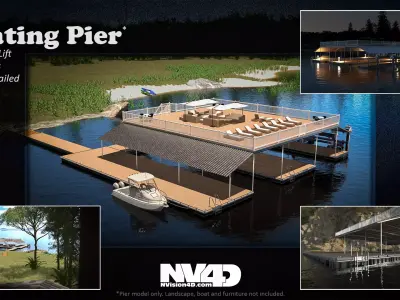 Floating Pier - Dock Deluxe  3D model