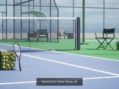 Sports playgrounds Game Ready UE 3D Model Pack