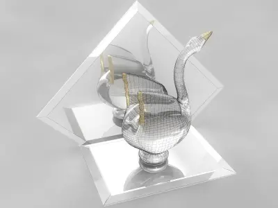 Crystal swan Free 3D print model