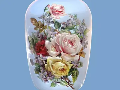 Porcelain Vase Fiona-2 Low-poly 3D model