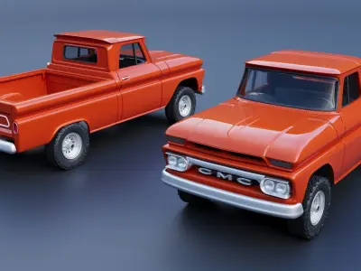 GMC Stepside Pickup 1965  3D print model