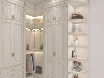 Classic style Dressing Room 2 3D model