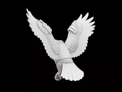 Armored Fantasy Eagle 3D Print Model 3D print model