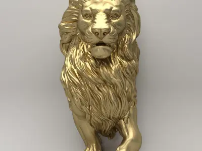 Lion Baluster  3D model