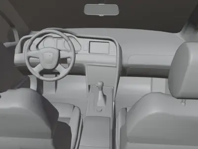 Audi A6 C6 2006 Low-poly 3D model