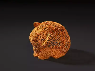 Tiger ball 3D print model