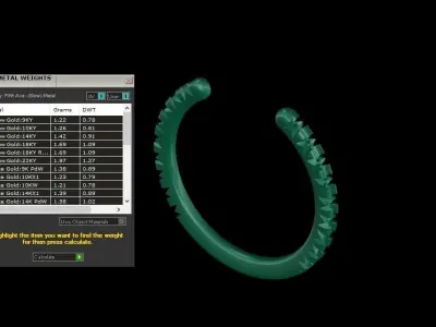 half coverage partly ring 3D print model