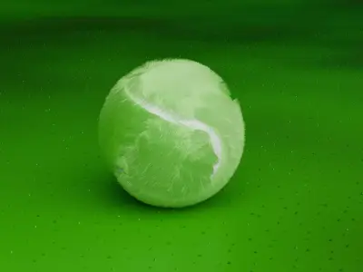 Tennis Ball 3d Model Low-poly 3D model