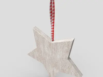 Deco Star Low-poly 3D model