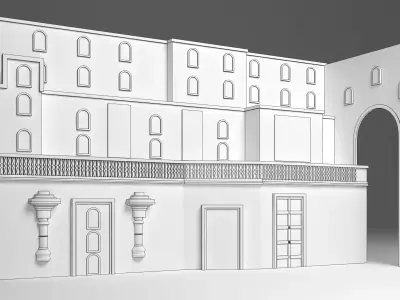English wall 3D model buy