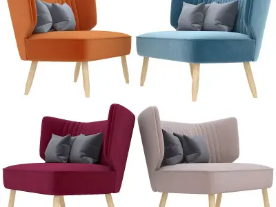 Swoon Duke Two-seater Sofa 3d model Low-poly 3D model