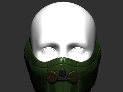 gas mask  sculpt ver4 3d printable 3D model 3D model