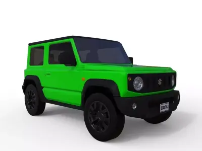Suzuki Jimny Sierra 2019 3D model low poly Low-poly 3D model