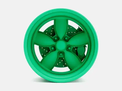 15x10 Daisy Wheel and Brake 3D print model