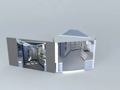 Kitchen Merope Free 3D model
