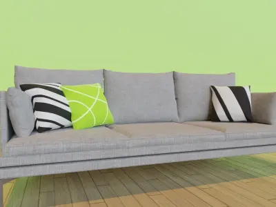 Zanotta William Couch and Chair Free 3D model