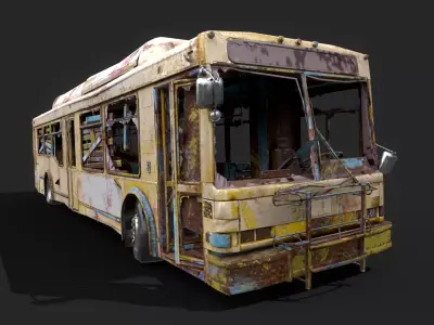 Old bus  3D model