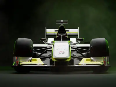 F1 Brawn BGP 001 2009 3D model